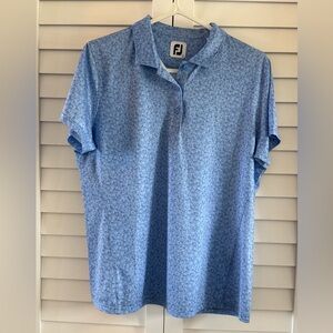 2/$30 FootJoy Women's Blue Animal Print Polo